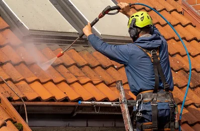 Démoussage et hydrofuge de toiture à Gaudechart
